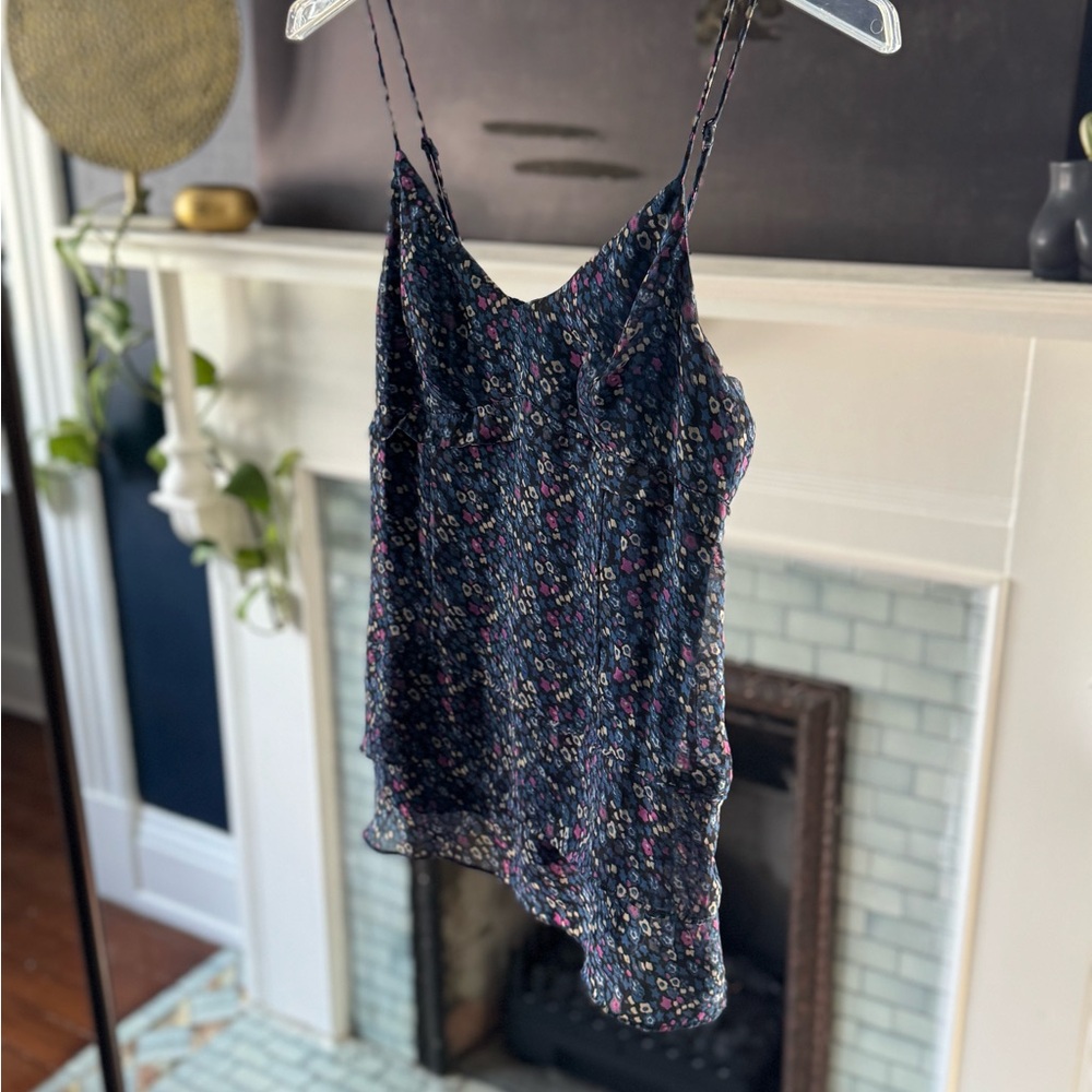 American Eagle Outfitters Navy Floral Camisole - VINTAGE AE!